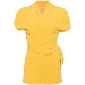 25 FW 릭오웬스 로라 크레이프 랩 블라우스 RP02D3233CC TP432500054
