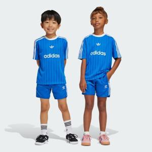 아디다스키즈 (100-130cm) 풋볼 쇼트 반팔티 세트 JC9167