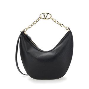 VALENTINO GARAVANI MEDIUM HOBO  VLOGO MOON BAG  VITSTALCELGOLD CHAIN LOGO 5W2B0N59JDK0NO
