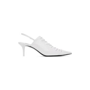 지미추 힐 화이트 Jean Paul Gaultier 코르셋 60 힐 241528F122013