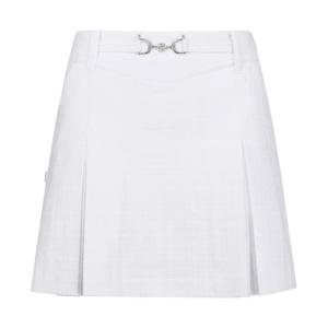 [세인트앤드류스]여성 우븐 믹스 플리츠 체크 큐롯 스커트 (821D1PC004WH)