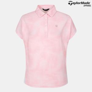 [테일러메이드]여성 패턴 카라 반팔 티셔츠 TWTYO6241-403