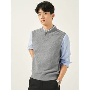 [빈폴멘] 버튼넥 베스트  그레이 (BC5951C313)