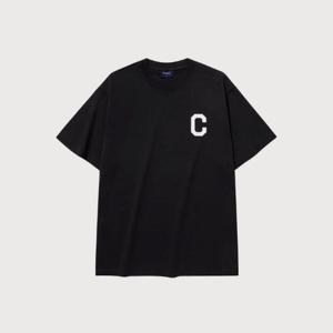 M 커버낫반팔티 CQK CO2502ST31-BK 쿨 코튼 C 로고 티셔츠 Black