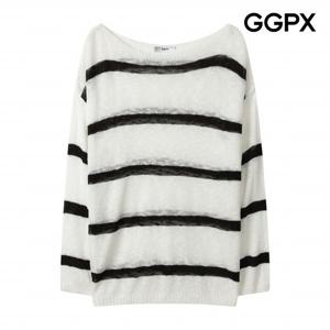 [지지피엑스] 단가라 시스루 니트 (GP8KP003F)