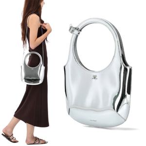 25FW 꾸레쥬 홀리 미러 이펙트 토트백 325GSA102PU0017 MIRROR