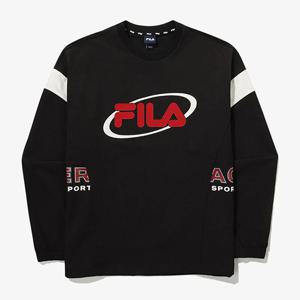 휠라긴팔티 GQT FS2POG1110X-BLK 유니 라이프 우븐 맨투맨