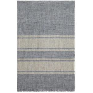 25 FW Brunello Cucinelli 스트라이프 디테일 멜란지 리넨 스카프 MSC683AGCXY86 TP442479674