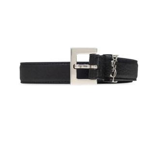 생로랑 가죽 벨트 612616AAC8A1000 BLACK