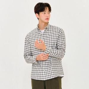 체이스컬트 HC09 남성 플란넬 버튼  체크 셔츠 EFRK5423C0A