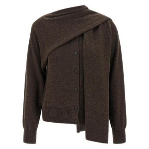 페라가모   가디건 FW25 785853CLAYMELANGE 5989101 Brown