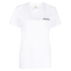 이자벨마랑   반팔 티셔츠 SS25 TS0103FA A2N44I20WH 5503638 White