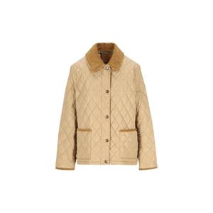 버버리   여성 패딩 자켓 FW25 8107511C1544 5681412 FLAXSAND IP CHECK