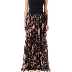 끌로에   미디스커트 SS25 CH25UJU10459001 5624571 BLACK FLOWER