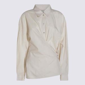 르메르   긴팔 셔츠 FW25 SH1141LF1500WH048 6165491 LIGHT CREAM