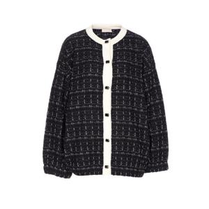 리우조   트위드 자켓 FW25 MF5370MA25RP9017 6263650 Black