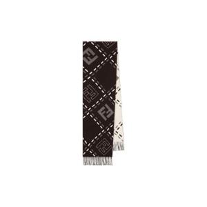 Fendi FF 자카드 프린지 엣지 스카프 FXT462AYKU F1U6N TP949099536