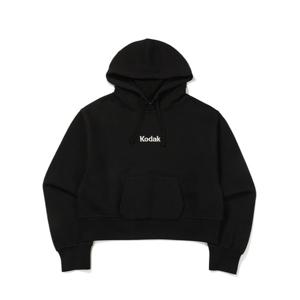 코닥 레인보우 세미크롭핏 후드티셔츠 우먼 BB K4322LHDA1 BLK IVR PNK