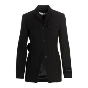 오프화이트 수트 자켓 OWEF101S23FAB0011000 Black