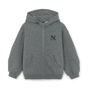MLB키즈 스몰로고 기모 후드집업티셔츠 (7AHDB065650MGD)