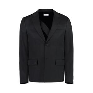오프화이트 수트 자켓 OMEN063F23FAB001 1010 Black