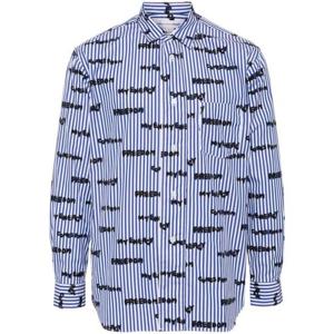 꼼데가르송 긴팔 셔츠 FNB019W24 1STRIPE Blue