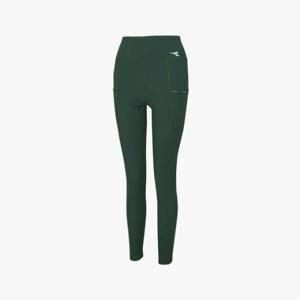 디아도라바지 KQJ D4422TPF88GND 듀얼 포켓 기모 레깅스 우먼 GREEN