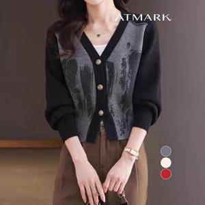 ATMARK 숏배색브러쉬가디건_AA56CD027G