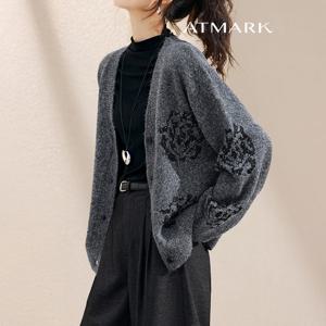 ATMARK (77까지)카멜리아자카드가디건_AE56CD025G