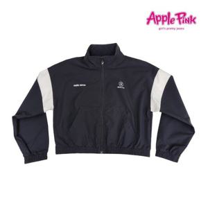 [애플핑크]배색 화섬 크롭 점퍼 (APF0T261GSB)