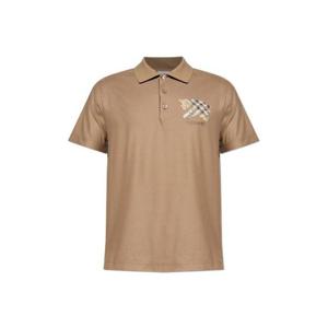 Burberry 로고 자수 반팔 폴로셔츠 8116119A3324 CLAYBROWN TP949143771