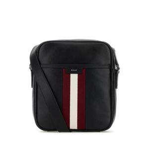 BALLY Black leather crossbody bag MAC05KVT825 U901P