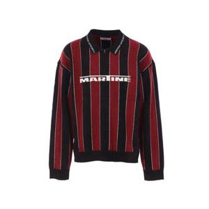 마틴로즈 긴팔 셔츠 981YA20027BLK BLACK BURGUNDY