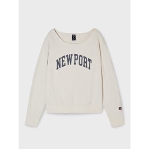[후아유] 여성 Cali Raw Cut Sweatshirt(Loose Fit) WHMWF4T92F