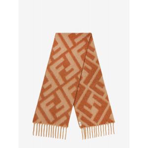 [FENDI] 라프리마 여성 스카프 알파카 앤 울 FF FXT460 AYKQF1U6S CAMMELLOBRANDY /12