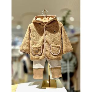 블루독베이비 10 25FW 신상(BR)시어링 후드 상하세트 A (45C1361005)