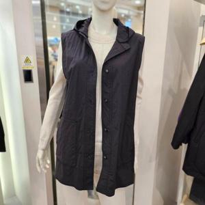 지센 HC02 후드 롱 VEST BK간절기 LCVTP322