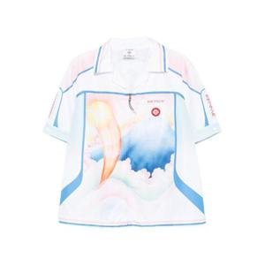 카사블랑카 긴팔 셔츠 MPF25SWM064 01WHITE White