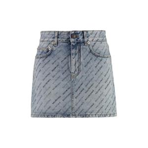 발렌시아가 숏 스커트 744972 TQW664141 BLUE