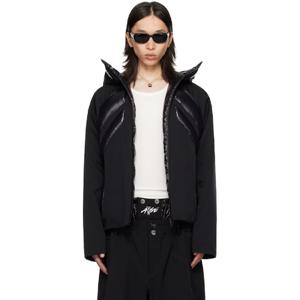 몽클레어 패딩 Moncler x A AP Rocky 블랙 점쿼트 다운 재킷 252171M178009