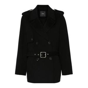 핑코 트렌치 코트 103820Y27PZ99 Black