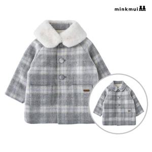 [밍크뮤]GR 체크모직코트 35C1510101 35C15-101-01 출산백일돌선물