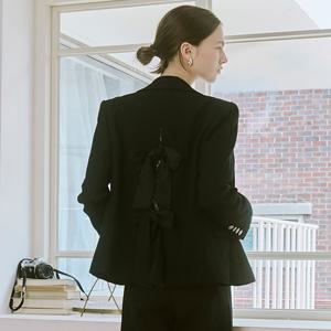 [SATIN] 백 리본 테일러드 자켓 S254B108
