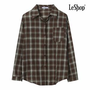 [르샵] 원 포켓 체크 패턴 버튼 아웃핏 셔츠 (BP9BL030A)