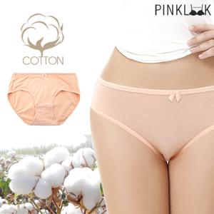 [핑크룩] 40수  90~110 데일리 면스판 요일팬티1P/피치