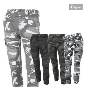 [엣지애] 공용 카모 카고 반 밴딩 조거팬츠 MCPNS8048S1