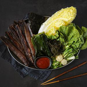 구룡포 해풍맞아 꾸덕한 손질 햇 청어 과메기 10미 20쪽 /단품(야채미포함)