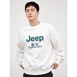 [지프]공용 마운틴 빅지프 로고 긴팔 맨투맨 티셔츠 JO3TSU891