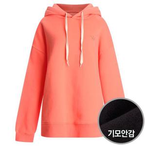 [샵앤]여성 국산 크라운 기모 후드 티셔츠 DAI-WSH-0676-오렌지