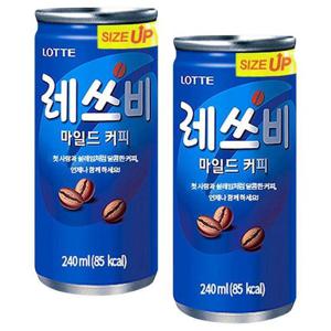 롯데 레쓰비 마일드 240ml x 60캔(30캔x2박스)